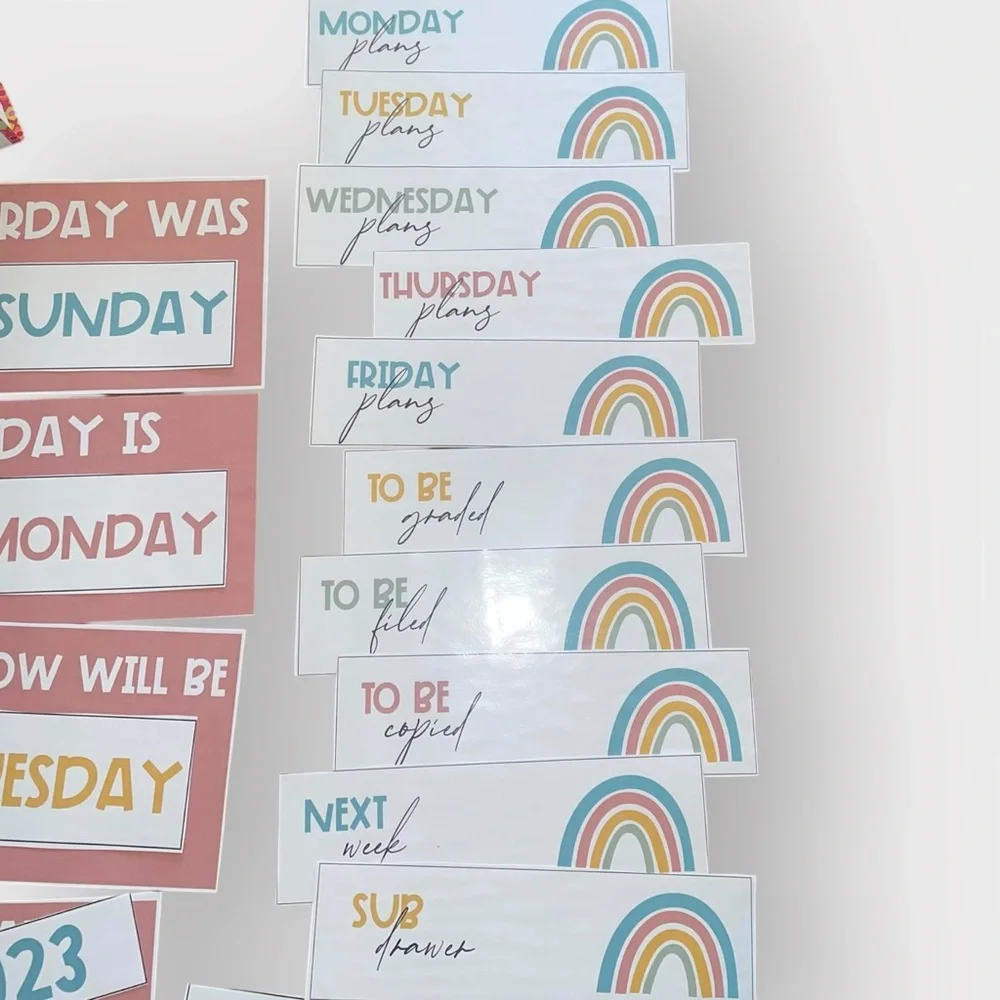 Boho Rainbow Classroom Decor